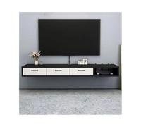 CJHFR472SG Console Média Meuble TV Flottant, Meuble TV Flottant, Meubles TV for Salon, unité Murale multimédia Centre de Divertissement(Noir,160x23x20cm)