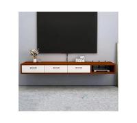 CJHFR472SG Console Média Meuble TV Flottant, Meuble TV Flottant, Meubles TV for Salon, unité Murale multimédia Centre de Divertissement(Bruin,180x23x20cm)