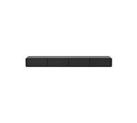 CJHFR472SG Console Média Meuble TV Mural Minimaliste et Flottant, Console multimédia for Salon Centre de Divertissement(Noir)