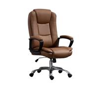 CJHFR472SG Fauteuil Bureau Chaise de Bureau d'affaires Chaise d'ordinateur à Domicile Chaise pivotante d'apprentissage à Dossier Haut Chaise Ergonomique du Personnel Classique(Bruin)