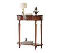 CJHFR472SG Home Table console étroite de 119,4 cm à 2 étagères, table d'appoint décorative moderne en bois pour entrée, hall d'entrée, couloir, salon derrière le canapé (Bruin)