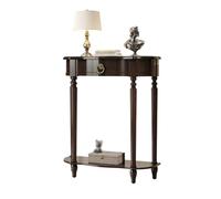 CJHFR472SG Home Table console étroite de 119,4 cm à 2 étagères, table d'appoint décorative moderne en bois pour entrée, hall d'entrée, couloir, salon derrière le canapé (noir)