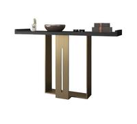 CJHFR472SG Home Table console moderne de 100 cm pour entrée, table d'entrée en faux marbre avec pieds en métal, table de canapé d'appoint pour couloir, salon derrière le canapé