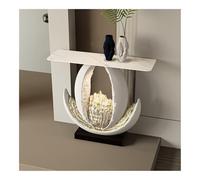 CJHFR472SG Home Table console moderne, table d'entrée étroite avec base en faux marbre, table d'appoint contemporaine pour salon, couloir, entrée derrière le canapé (taille L)