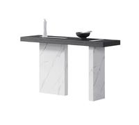 CJHFR472SG Home Table d'entrée en bois, table console pour couloir, table d'appoint moderne pour canapé, salon, foyer derrière le canapé (blanc, taille L)