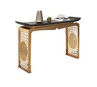 CJHFR472SG Home Table d'entrée moderne, table console avec base dorée, table de canapé étroite pour couloir, entrée, couloir, salon, derrière le canapé (taille M)