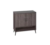 CJHFR472SG Indépendant Armoire à Chaussures de Collection en similibois foncé patiné l'Entrée de la Maison