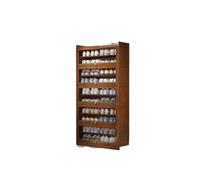 CJHFR472SG Indépendant Armoire à Chaussures, Porte de Maison, Organisateur de Chaussures Simple, Gain de Place, intérieur Anti-poussière l'Entrée de la Maison(Bruin,Grand)
