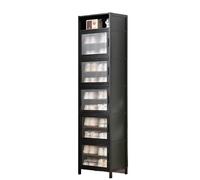 CJHFR472SG Indépendant Armoire à Chaussures Porte Maison Grande capacité entrée étagère à Chaussures Organisateur Gain de Place Simple en Bois Massif l'Entrée de la Maison(11 Layers)