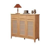 CJHFR472SG Indépendant Armoires en Bois, armoires à Chaussures de Salon, armoires de Rangement économiques for Petit Appartement à l'extérieur de la Porte l'Entrée de la Maison(Wood Color)