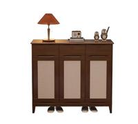 CJHFR472SG Indépendant Armoires en Bois, armoires à Chaussures de Salon, armoires de Rangement économiques for Petit Appartement à l'extérieur de la Porte l'Entrée de la Maison(Walnut Color)
