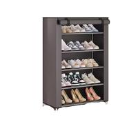 CJHFR472SG Indépendant Dortoir Multicouche Grande capacité Simple étagère à Chaussures Porte ménage Anti-poussière logement de Location avec Armoire à Chaussures l'Entrée de la Maison(Grigio)