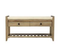 CJHFR472SG Indépendant Étagère à Chaussures avec siège rembourré et tiroirs, Banc de Rangement Polyvalent for entrée, Gris délavé l'Entrée de la Maison