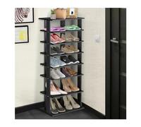 CJHFR472SG Indépendant Étagère à Chaussures Double à 7 Niveaux, étagères Pratiques et autoportantes, étagères de Rangement concises l'Entrée de la Maison