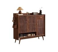 CJHFR472SG Indépendant Meuble à Chaussures d'entrée avec Porte, Rangement Autonome et Moderne for Placard, Salon, Chambre (Marron) l'Entrée de la Maison