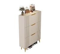 CJHFR472SG Indépendant Meuble à Chaussures étroit avec 3 tiroirs rabattables, idéal for l'entrée, 80 cm l'Entrée de la Maison
