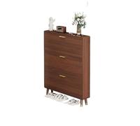 CJHFR472SG Indépendant Range-Chaussures étroit et dissimulé avec 3 tiroirs rabattables, Meuble d'entrée Minimaliste et Moderne for couloirs, placards et Salons, Marron l'Entrée de la Maison