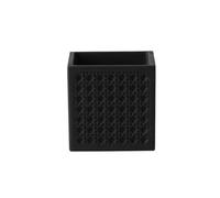 CJHFR472SG Jardinière Vintage-Style Woven-Patterned Concrete Flower Pot-a Creative Addition to Your Living Room Decor Intérieur-Extérieur(Noir,Moyen)
