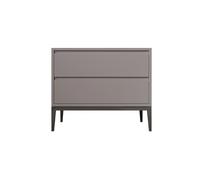CJHFR472SG Moderne Armoire de Rangement Blanche/Grise/Beige avec tiroirs, Table de Chevet en Bois Massif for Salon, Chambre, Cuisine Pratique(Grigio)