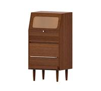 CJHFR472SG Moderne Armoire de Rangement en Bois Massif avec tiroirs et Porte - Armoire de Sol, Armoire d'appoint - Buffet Polyvalent for Salon, entrée, Cuisine Pratique