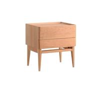 CJHFR472SG Moderne Armoire de Rangement en Bois Massif de Couleur Noir/Bois avec tiroirs Petite Armoire for Salon, Chambre, Bureau, Livres, Lampes, etc. Pratique(Original Wood Color)