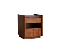 CJHFR472SG Moderne Armoire de Rangement Minimaliste avec tiroirs, Table de Chevet en Bois Massif for Salon, Chambre à Coucher Pratique