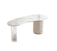CJHFR472SG Moderne Bureau de Luxe léger for PC, établi en Acrylique, Plateau Roche, Bureau Design, Salon beauté, Table Consultation Suspendue Table PC(180 * 70 * 75cm)