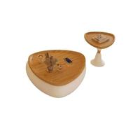 CJHFR472SG Moderne Ensemble de Table Basse en Bois Massif for Salon de Style Rustique, Parfait for Une décoration Moderne ou Traditionnelle, idéal for Les Petits espaces Simple