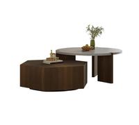 CJHFR472SG Moderne Ensemble de Table d'appoint Ronde Minimaliste Moderne, Petite Table Basse for Le Salon, Design Peu encombrant Simple