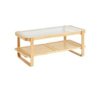 CJHFR472SG Moderne Petite Table Basse rectangulaire avec Rangement, idéale for Le Salon ou la Chambre à Coucher Simple