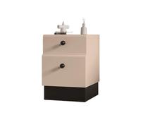 CJHFR472SG Moderne Petite Table de Chevet en Bois Kaki, Armoire étroite à Coutures latérales, poignée Noire Pratique(XS)