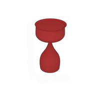 CJHFR472SG Moderne Table d'appoint Ronde Amovible en métal for Salon, Chambre à Coucher, Salon de thé, café, Petite Table Ronde Simple(Red)