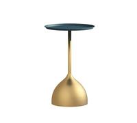CJHFR472SG Moderne Table d'appoint Ronde for canapé, Petite Table en métal for Le Salon, collations for Petits espaces, Chambre, Salon, café et Bureau Simple(Gold)