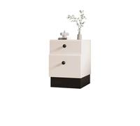 CJHFR472SG Moderne Table de Chevet aux Couleurs coordonnées, Buffet de Rangement au Sol en Bois Massif avec Deux tiroirs, classeur for Salon et Chambre à Coucher Pratique