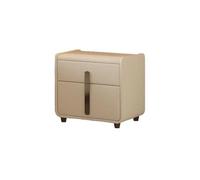 CJHFR472SG Moderne Table de Chevet, Buffet de Rangement en Bois Massif avec Deux tiroirs, classeur en Bois Massif for Salon, Chambre et Bureau Pratique