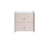 CJHFR472SG Moderne Table de Chevet en Bois Massif avec tiroirs de Couleur Blanche, adaptée au Salon, à la Chambre, au Bureau, au Meuble de Rangement for Livres, Lampes, etc. Pratique