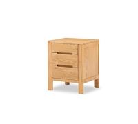 CJHFR472SG Moderne Table de Chevet en Bois Massif, Buffet de Rangement for Salon, Couleur Bois Originale, Armoire de Rangement à 3 tiroirs for Chambre à Coucher et Salon Pratique