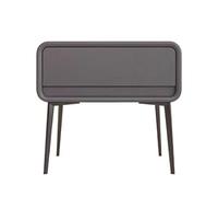 CJHFR472SG Moderne Table de Chevet en Bois Minimaliste, Moderne, Pieds Hauts, Petit tiroir Simple, Meuble de Rangement Pratique(Dark Gray,Moyen)