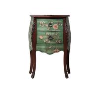 CJHFR472SG Moderne Table de Chevet en Bois Peint, Petite Armoire latérale de Style campagnard, Petite Armoire d'angle, Plusieurs armoires latérales à Cadre Floral Simple
