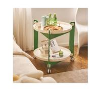 CJHFR472SG Moderne Table d'extrémité latérale de Stockage de Chariot Roulant Utilitaire à 2 Niveaux avec Planche Amovible for l'organisation de la Cuisine à Domicile du Bureau, 22X25 Pouces Simple