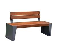 CJHFR472SG modernité 3 bancs de Parc extérieurs, assises et dossiers en Bois Dur, adaptés aux terrasses, vérandas, Jardins, piscines et Cours Meuble(150x50x80CM)