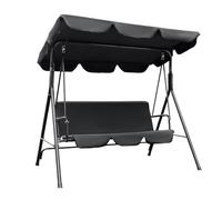 CJHFR472SG modernité Balançoire de Porche de Patio for 3 Personnes, auvent réglable en Acier Durable for Balcon de Jardin d'arrière-Cour Meuble