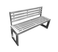 CJHFR472SG modernité Banc de Jardin avec Dossier en Acier Inoxydable for Balcon, terrasse, bancs de Loisirs Meuble(XS)