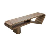 CJHFR472SG modernité Banc de Jardin en Acier Inoxydable sans Dossier, 180 cm de Long x 45 cm de Large x 45 cm de Haut Meuble