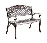 CJHFR472SG modernité Banc de Jardin en métal avec Dossier et accoudoirs for Porche, terrasse, Jardin et Cour Meuble