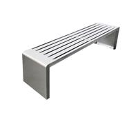 CJHFR472SG modernité Banc de Jardin en métal, Chaise en Acier Inoxydable sans Dossier, for sièges de Loisirs en Plein air dans Les Parcs Meuble(Moyen)