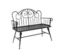 CJHFR472SG modernité Banc de Jardin extérieur, siège de Patio en Fer Vintage avec Dossier, for Balcon, terrasse intérieure, Banc de Loisirs Meuble