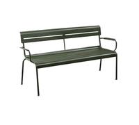CJHFR472SG modernité Banc de Loisirs for Patio extérieur, terrasse de Jardin en Alliage d'aluminium, Chaise à Dossier for Balcon (Vert armée) Meuble(Grand)