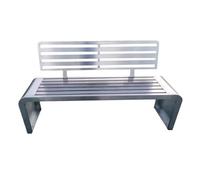 CJHFR472SG modernité Banc de Parc avec Dossier, siège d'extérieur en Acier Inoxydable, for Balcon, Cour, Porche Meuble(Moyen)