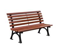 CJHFR472SG modernité Banc de Parc extérieur, avec Pieds de Chaise en Aluminium moulé et Dossier en Bois Plastique, Chaise publique panoramique for Patio Meuble(Moyen)